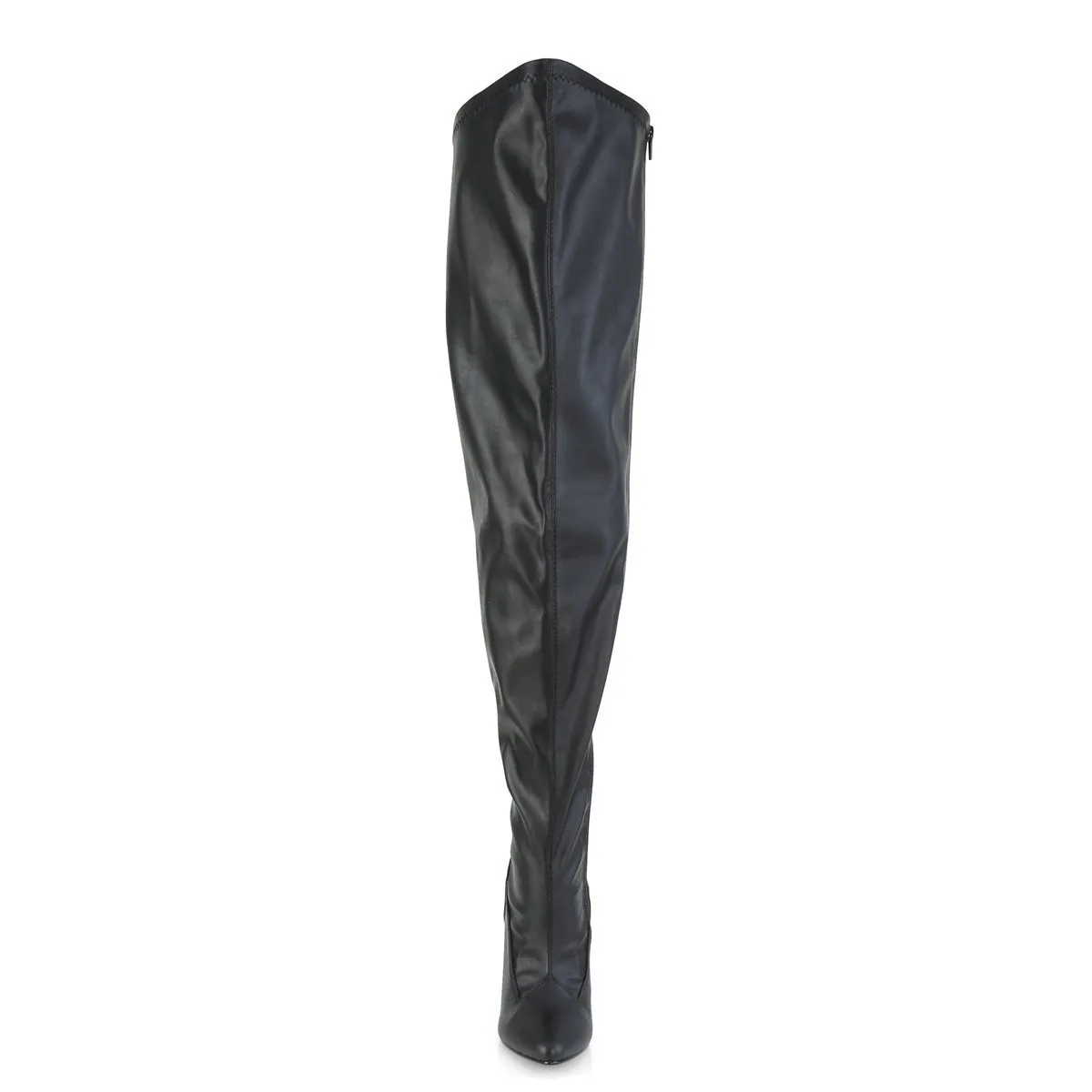 SS-SEDUCE-3000WC Wide Calf Boot | Black Faux Leather