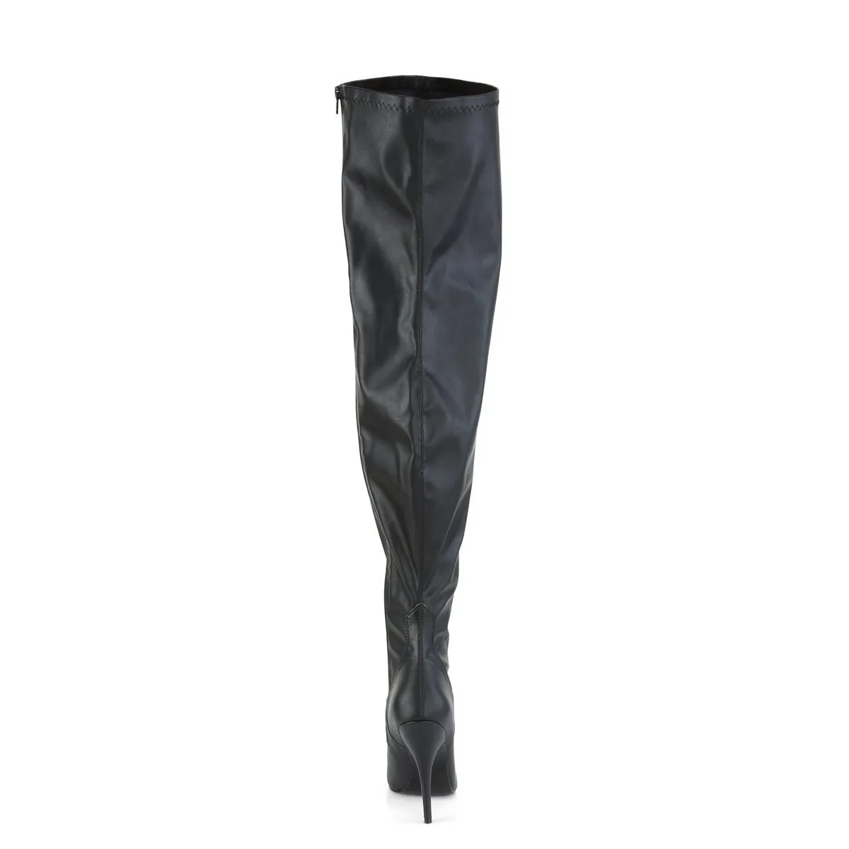 SS-SEDUCE-3000WC Wide Calf Boot | Black Faux Leather