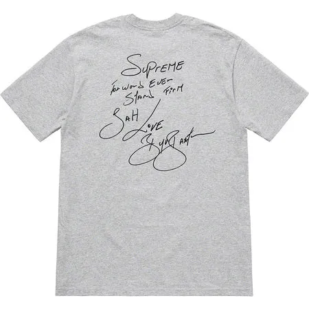 Supreme Buju Banton Tee- Heather Grey