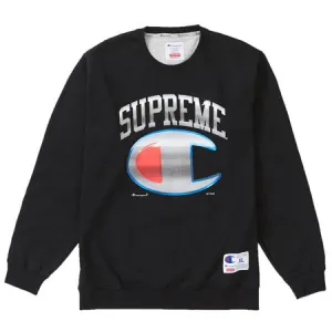 Supreme Champion Chrome Crewneck- Black