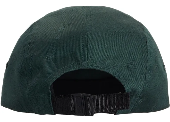 Supreme Jacquard Logos Twill Camp Cap- Forest Green