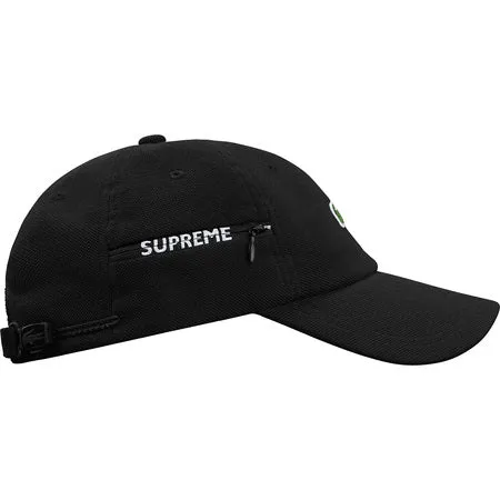 Supreme LACOSTE Pique 6-Panel= Black
