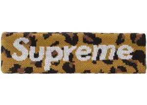 Supreme New Era Big Logo Headband (FW18)- Leopard