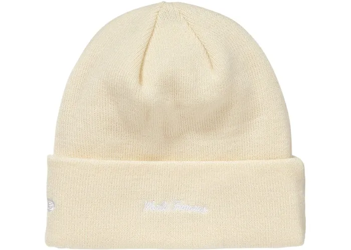 Supreme New Era Box Logo Beanie (FW18)- Natural