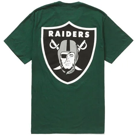 Supreme NFL x Raiders x '47 Pocket Tee- Dark Green