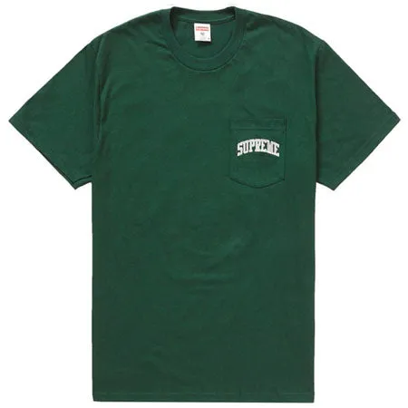 Supreme NFL x Raiders x '47 Pocket Tee- Dark Green
