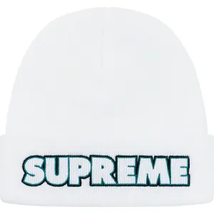 Supreme Outline Beanie- White