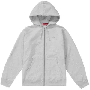 Supreme Reflective Small Box Zip Up Sweatshirt- Ash Grey