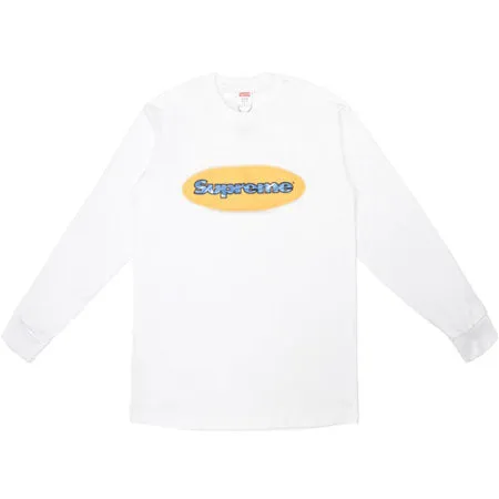 Supreme Ripple LS Tee- White