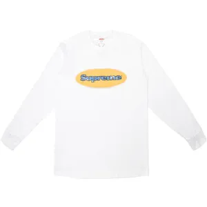 Supreme Ripple LS Tee- White