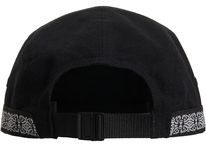Supreme Side Tape Camp Cap- Black