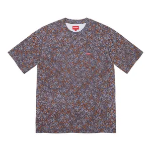 Supreme Small Box Tee (FW21)- Navy Floral Cards