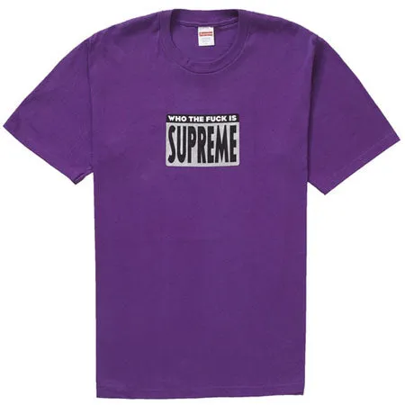 Supreme Who The Fuck Tee- Purple