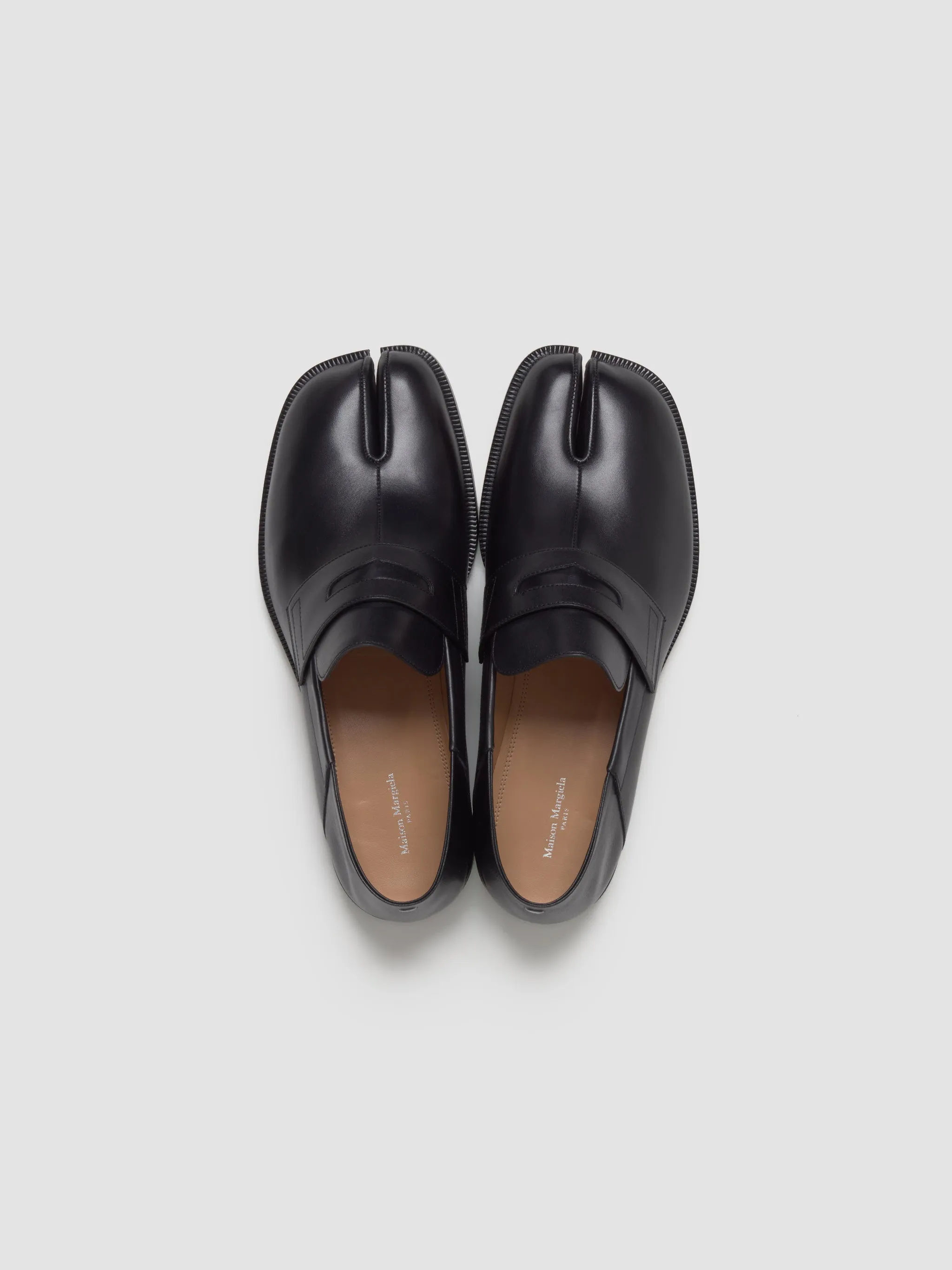Tabi Slip-On Loafers in Black