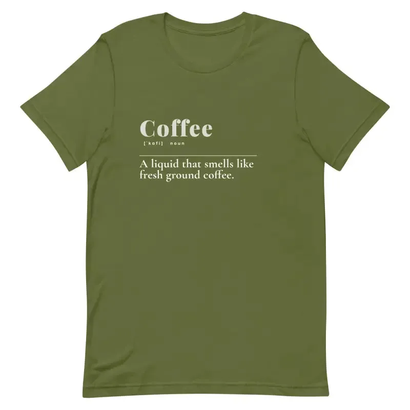 Trendy Unisex t Shirt with Coffee Vibe