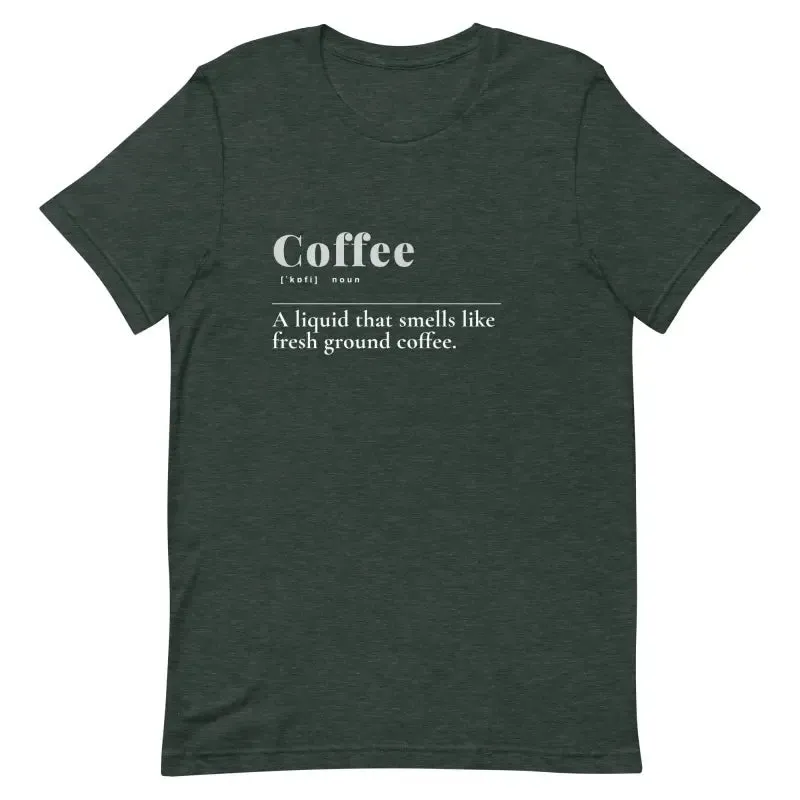 Trendy Unisex t Shirt with Coffee Vibe