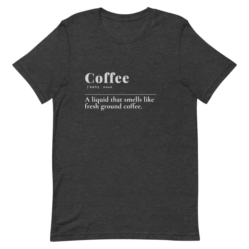 Trendy Unisex t Shirt with Coffee Vibe
