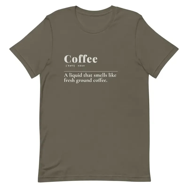 Trendy Unisex t Shirt with Coffee Vibe