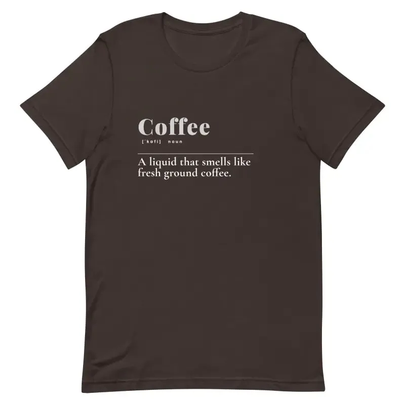 Trendy Unisex t Shirt with Coffee Vibe