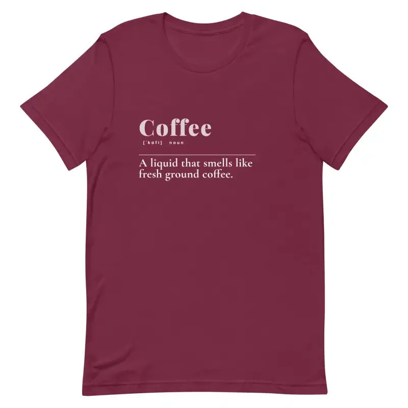 Trendy Unisex t Shirt with Coffee Vibe