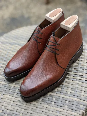 Two pairs of Ankle Boots: Light Brown & Grey