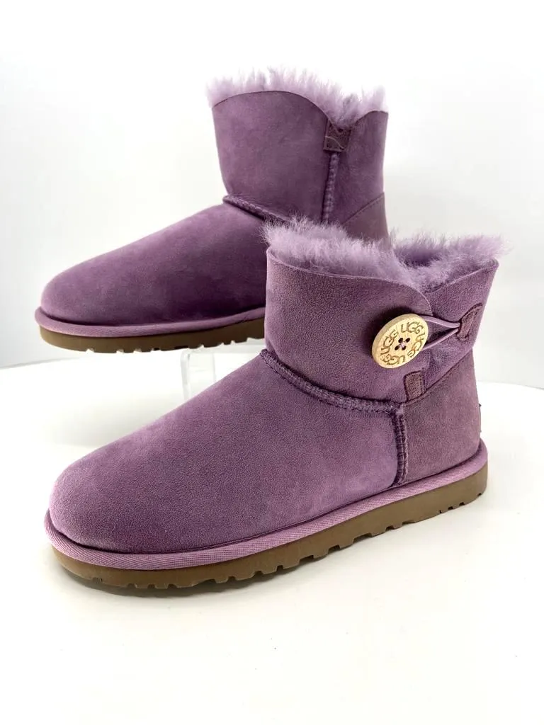 UGG CLASSIC ONE BUTTON SUEDE BOOTS