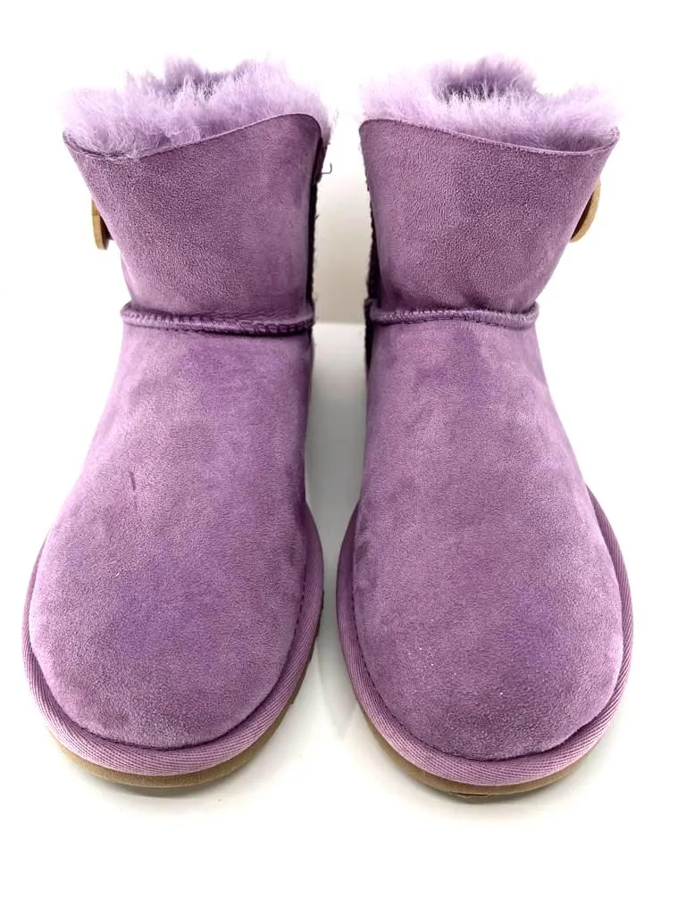 UGG CLASSIC ONE BUTTON SUEDE BOOTS