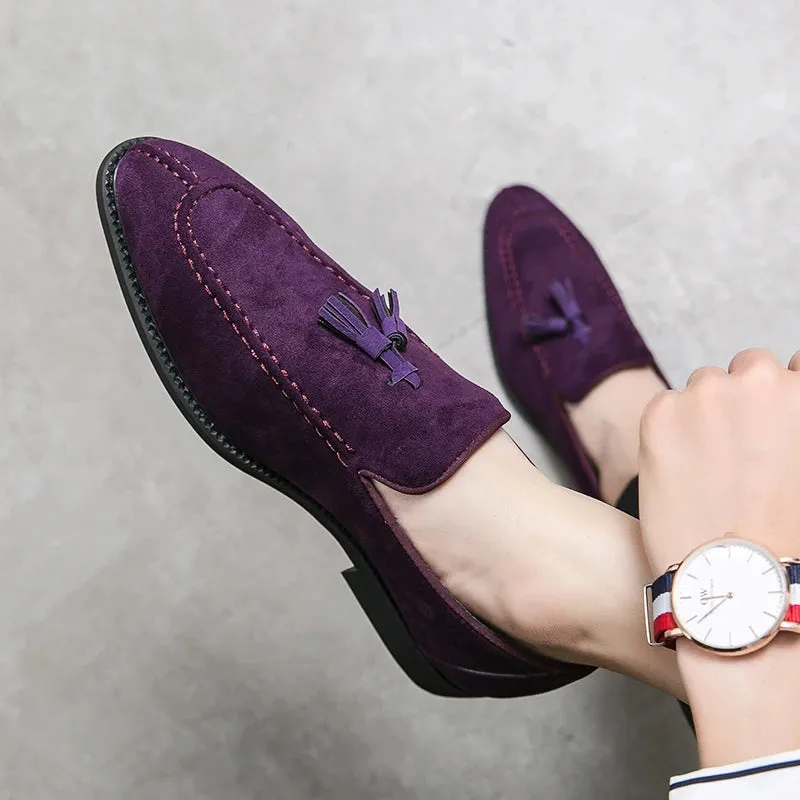 UrbanSpring Wildleder Quaste Loafers von TrendMann