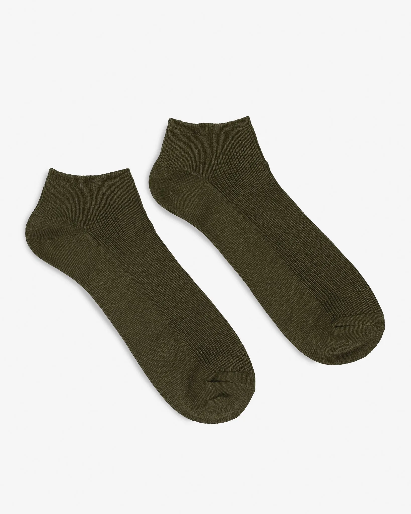 UTILITEES Mixed Cotton Sneaker Socks - Khaki