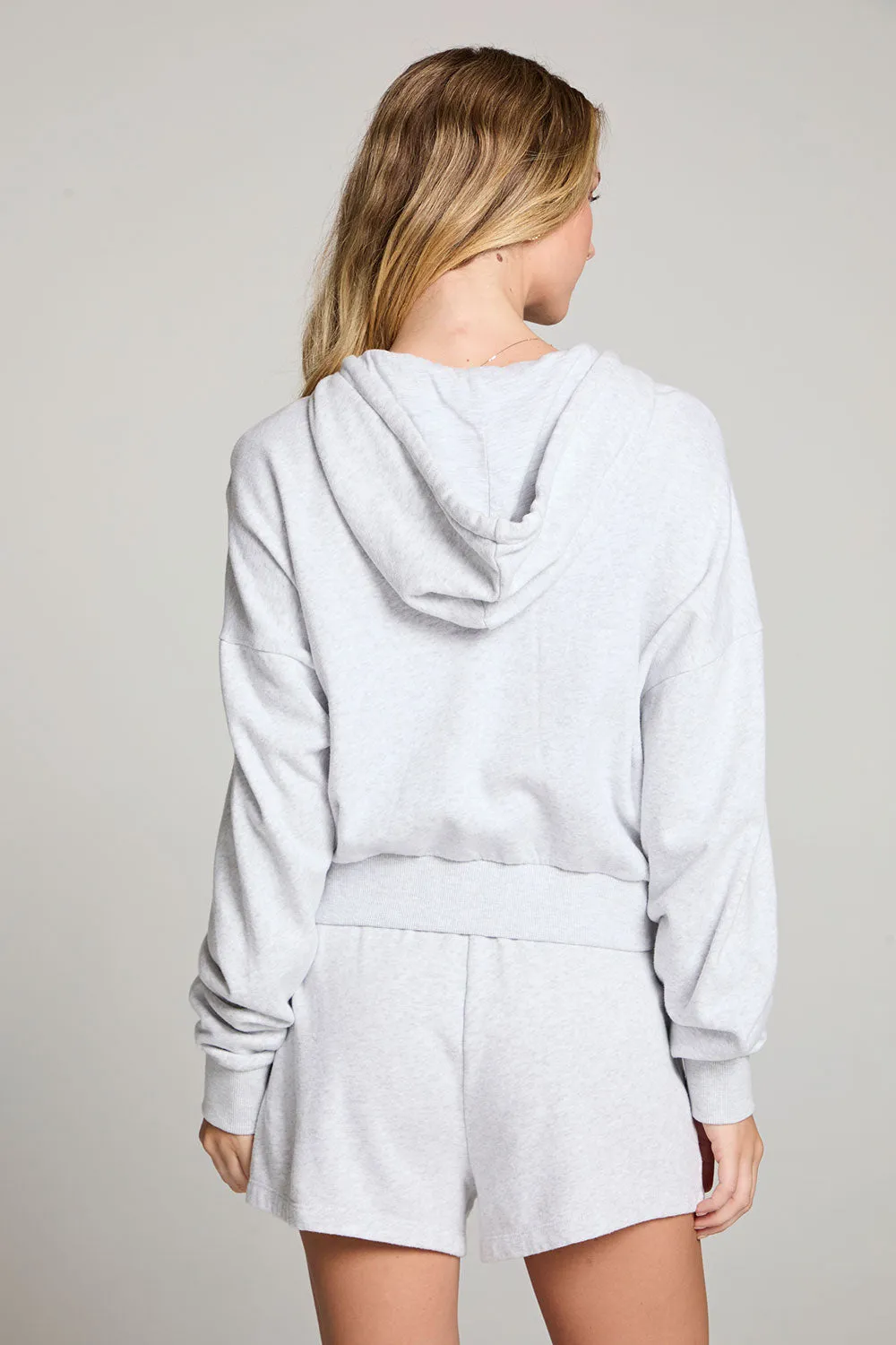 Western Details Zip Up Hoodie