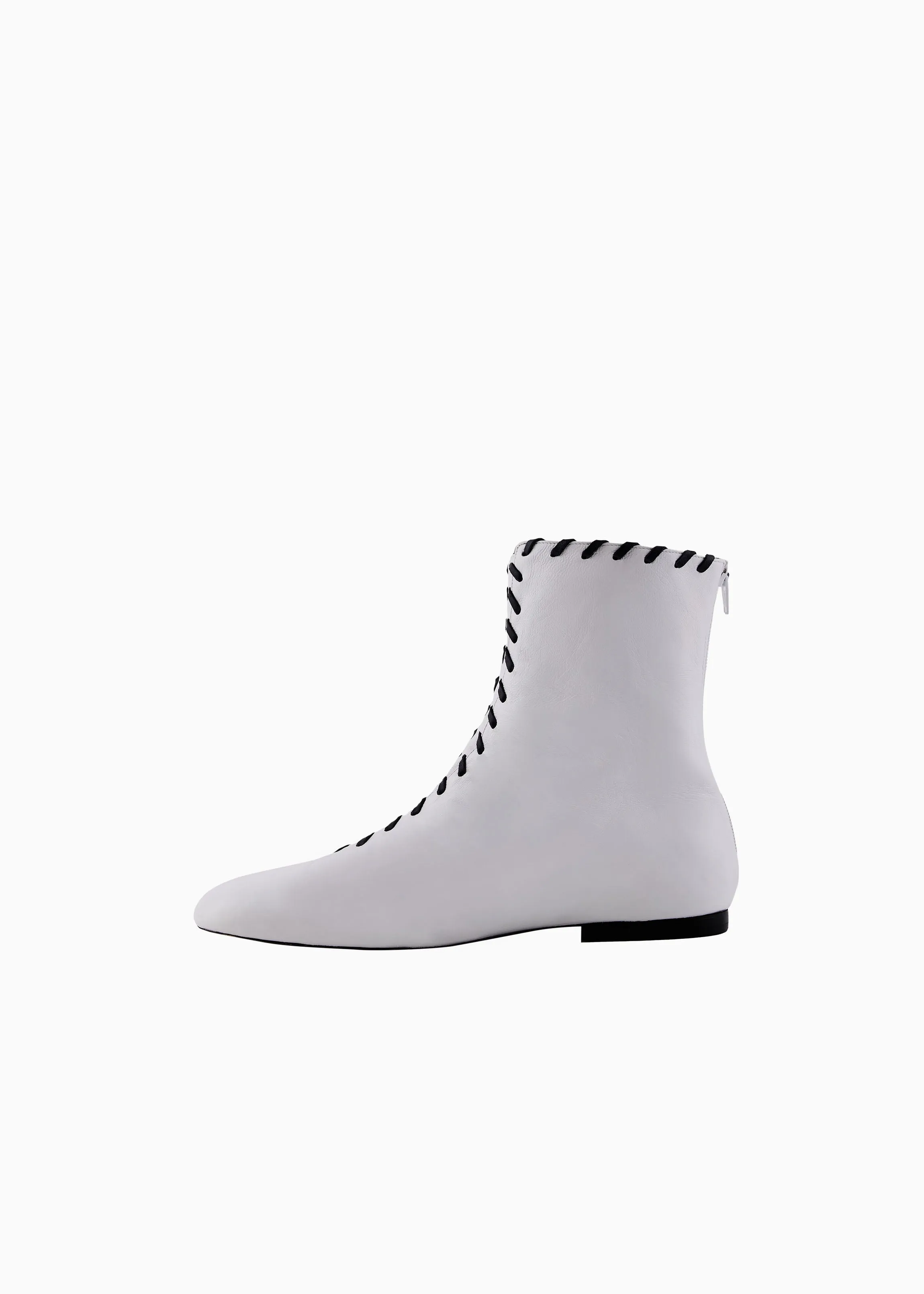 Whipstitch Flat Boot