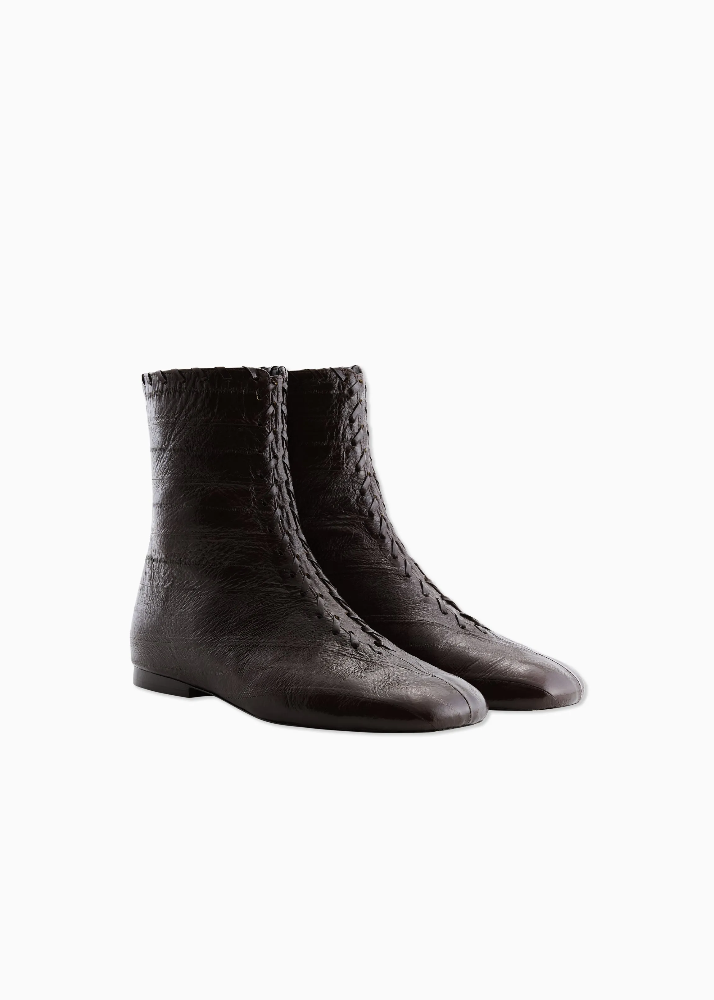 Whipstitch Flat Boot