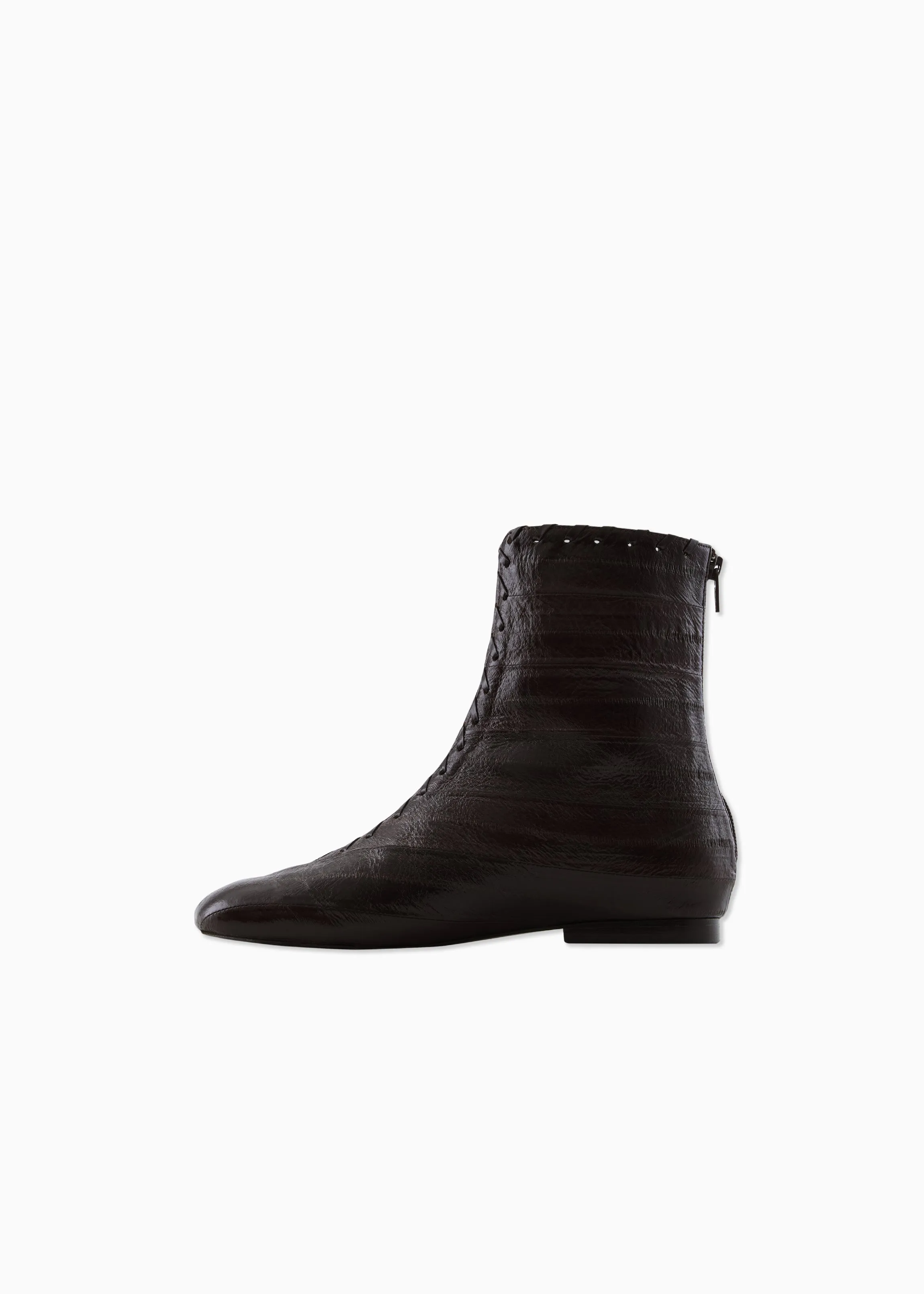 Whipstitch Flat Boot