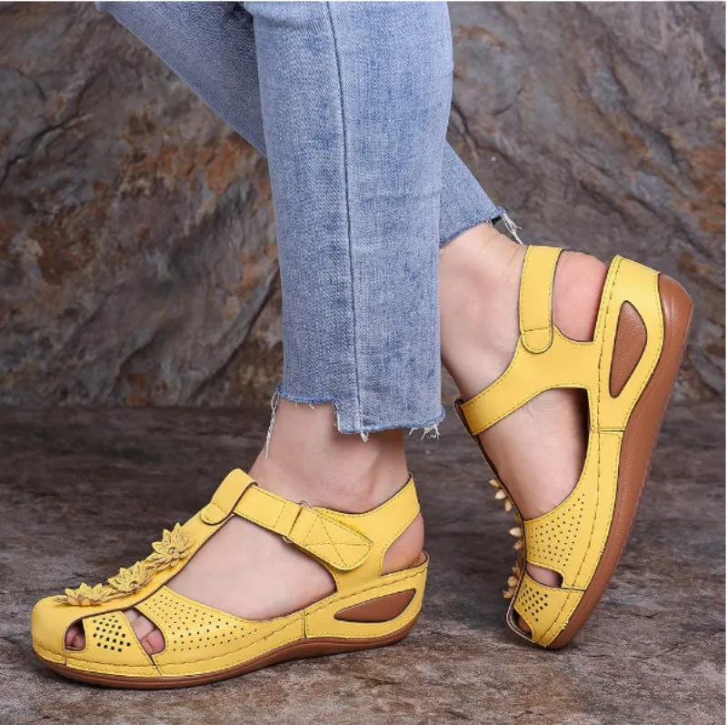 Women's Round Toe Wedge Sandals