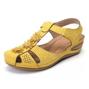 Women's Round Toe Wedge Sandals