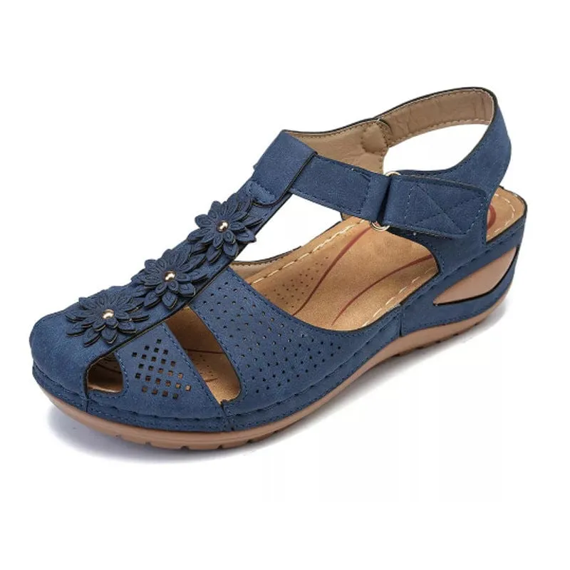 Women's Round Toe Wedge Sandals
