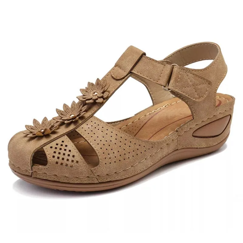 Women's Round Toe Wedge Sandals