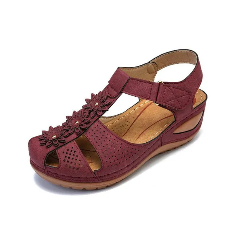 Women's Round Toe Wedge Sandals