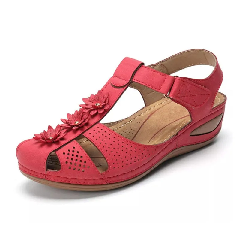Women's Round Toe Wedge Sandals