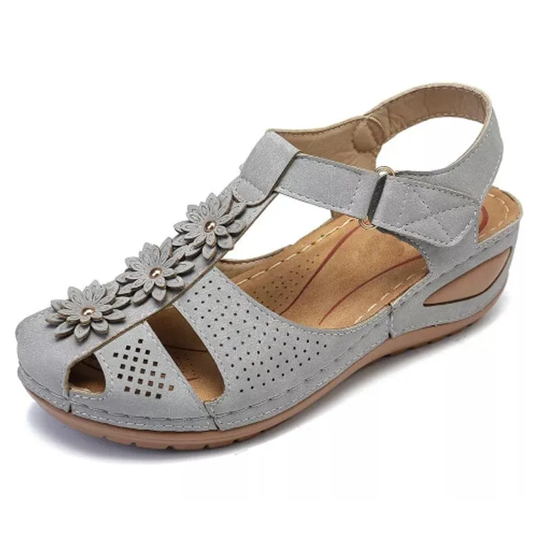 Women's Round Toe Wedge Sandals
