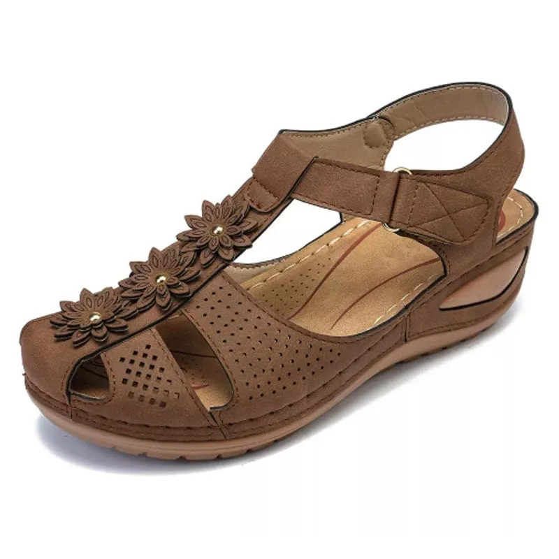 Women's Round Toe Wedge Sandals