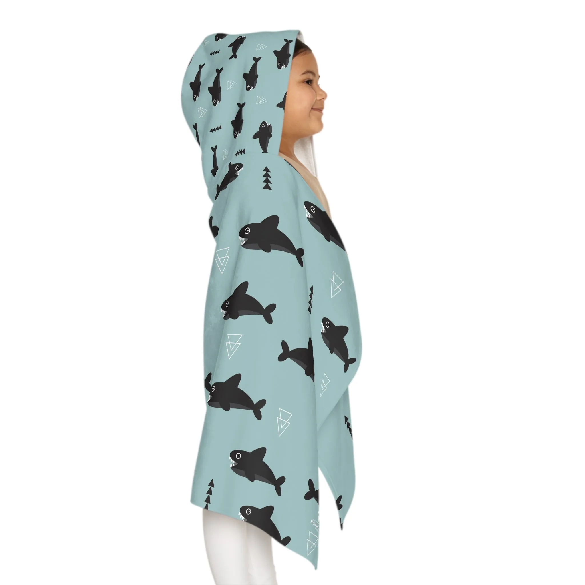 Youth Hooded Towel - Shark Bite