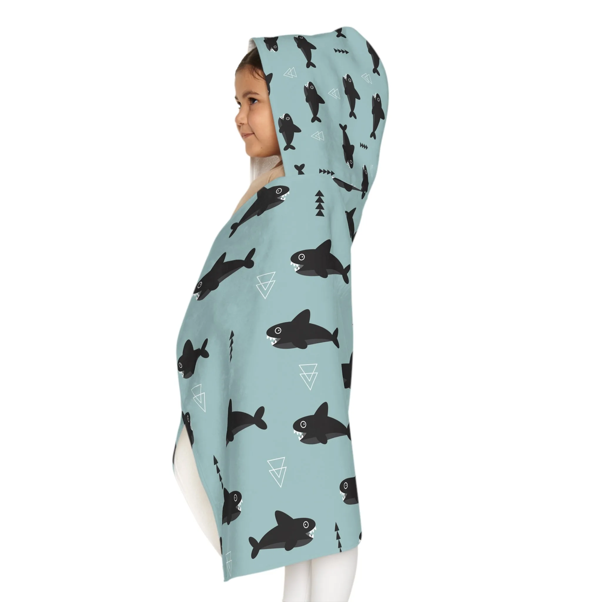 Youth Hooded Towel - Shark Bite