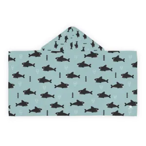 Youth Hooded Towel - Shark Bite